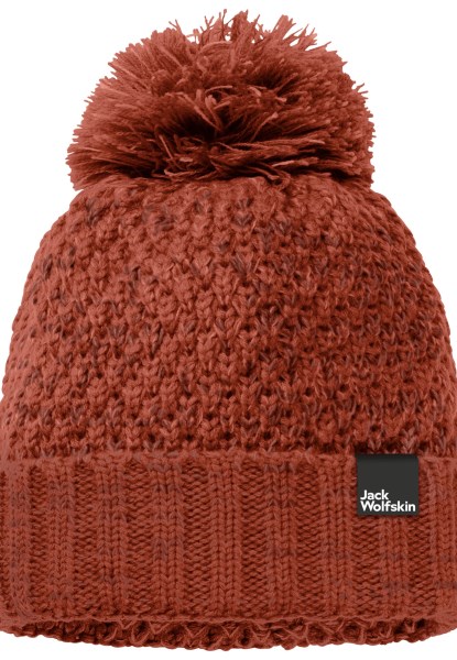 Origin Jack Wolfskin Herfst Rode Highloft Gebreide Muts Dames