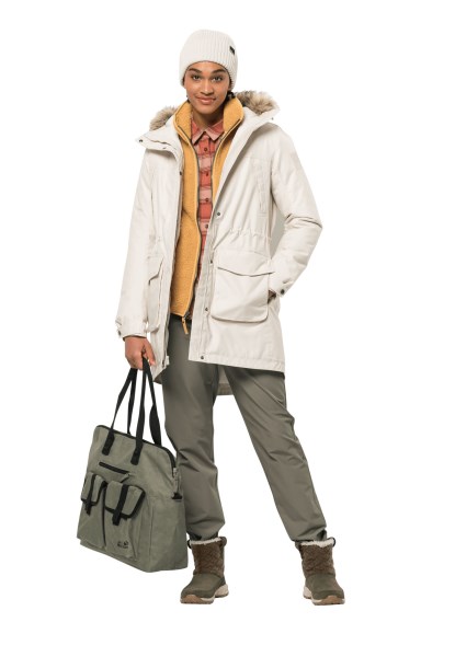 Merken Winter Parel Schwansee Muts Met Jack Wolfskin