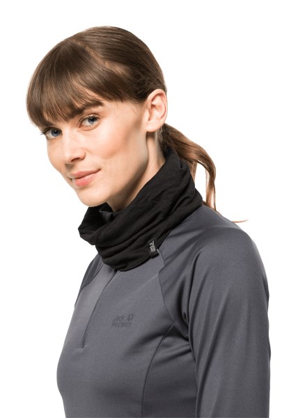 Jack Wolfskin Beste Zwarte Merino Hoofddeksel