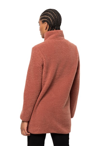 Herfstrode Origins Hoge Krul Jas Met Jack Wolfskin