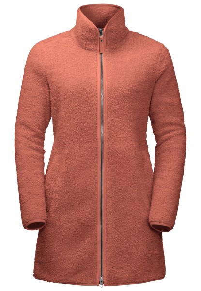 Herfstrode Origins Hoge Krul Jas Met Jack Wolfskin