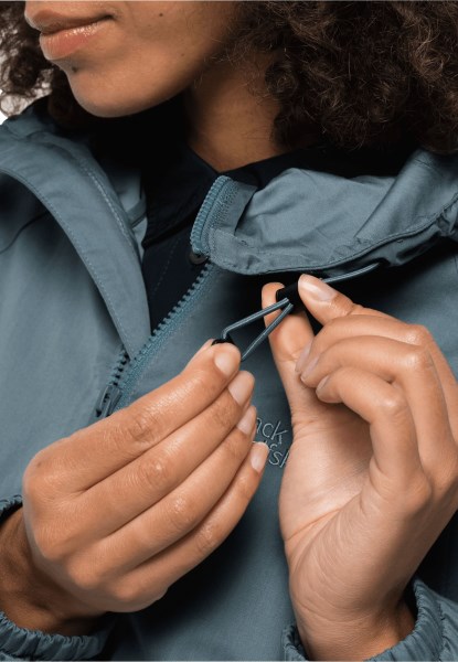 Reisjas Aan Het Meer W Jack Wolfskin Brand Teal Grey