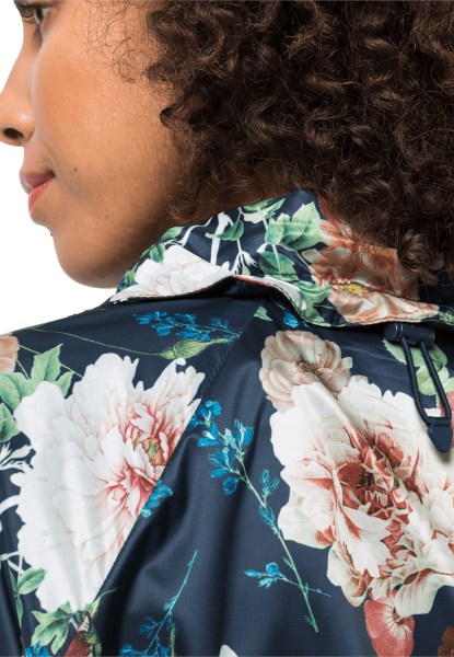 Bloemenblouson Met Nachtblauwe All-over Originele Jack Wolfskin