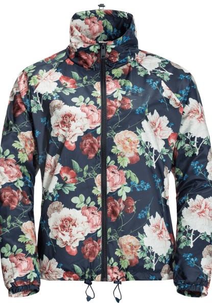 Bloemenblouson Met Nachtblauwe All-over Originele Jack Wolfskin