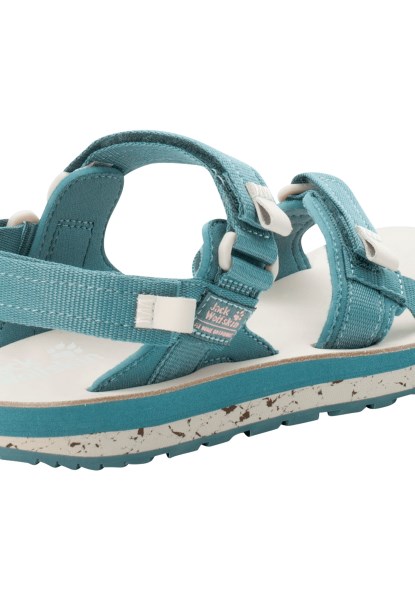 Blauwgrijs-roze Hot Outfresh Deluxe Sandaal Met Jack Wolfskin