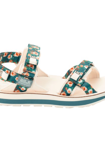 Origin Jack Wolfskin Outfresh Deluxe Sandaal W Groenblauw All Over