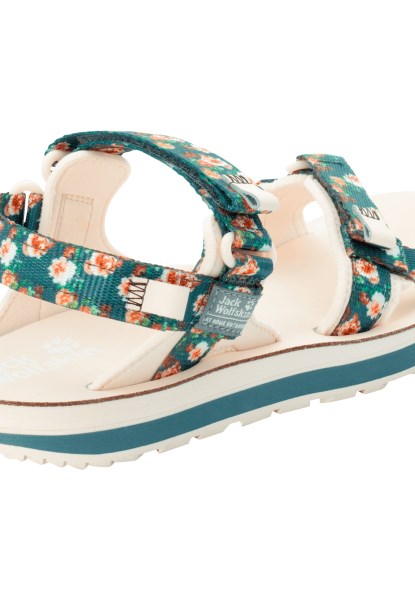 Origin Jack Wolfskin Outfresh Deluxe Sandaal W Groenblauw All Over