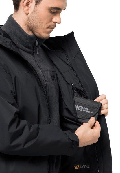 Zwart Taubenberg 3in1 Jack M Jack Wolfskin Fashion