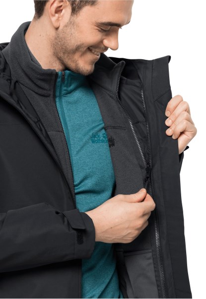 Zwart Taubenberg 3in1 Jack M Jack Wolfskin Fashion