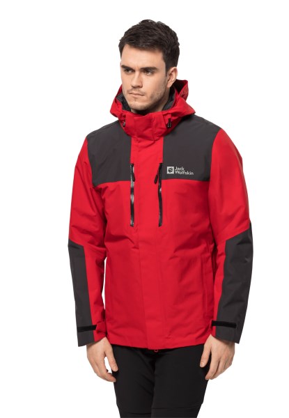Originele Adrenaline Rode Jaspis 3in1 Jack M Jack Wolfskin