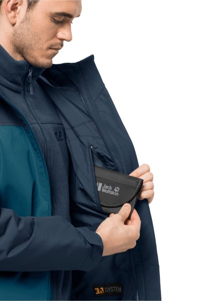 Taubenberg 3in1 Jas M Collectie Jack Wolfskin Blue Coral
