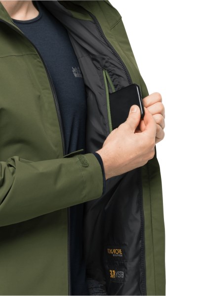 Originele Jack Wolfskin Besler 2l Jas M Greenwood