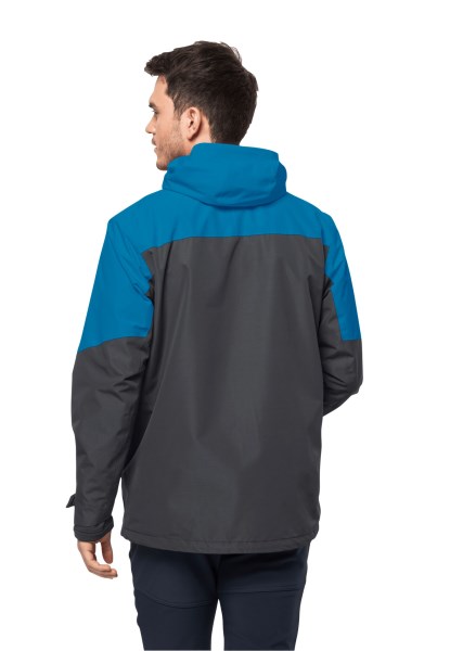 Hot Blue Pacific Jack Wolfskin Glaabach 3in1 Jas M
