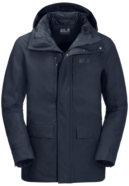 West Coast Jas Jack Wolfskin Collections Nachtblauw