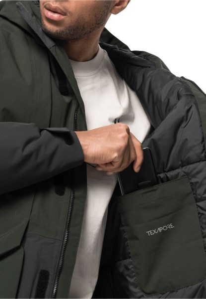 Antieke Groene Jack Wolfskin Alex 2l Ins Parka M Brand