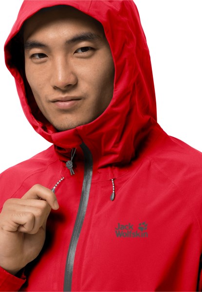 Hoogste Piek Jas M Jack Wolfskin Merken Adrenaline Rood