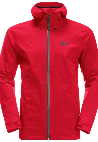 Hoogste Piek Jas M Jack Wolfskin Merken Adrenaline Rood