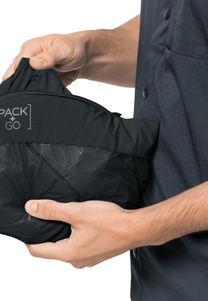 Black Pack & Go Shell M Jack Wolfskin Nieuw