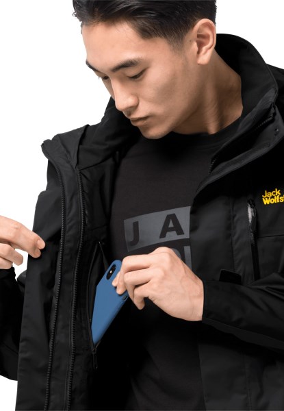 Jasper Flex Heren Zwart Nieuwe Jack Wolfskin
