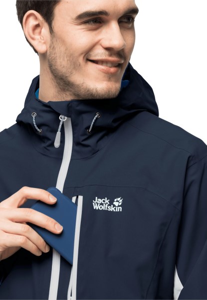 Blauwe Pacific Eagle Peak Jas M Jack Wolfskin Collectie