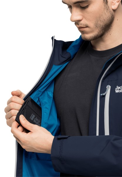 Blauwe Pacific Eagle Peak Jas M Jack Wolfskin Collectie