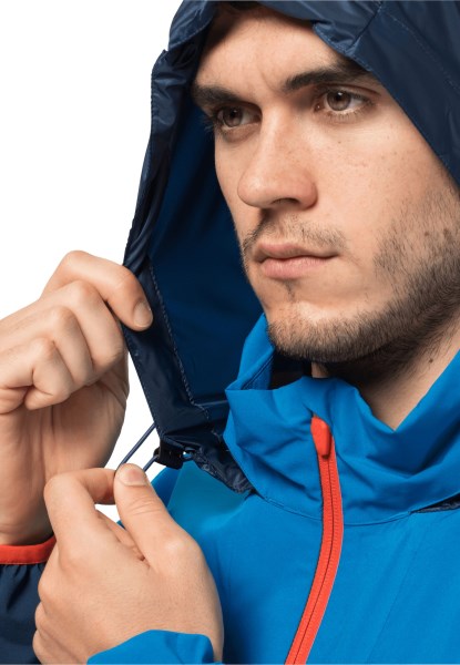Tourer 2.5l Jas M Jack Wolfskin Collectie Donderblauw