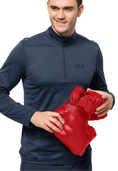 Jack Wolfskin Collection Pack & Go Donsjack M Adrenaline Rood