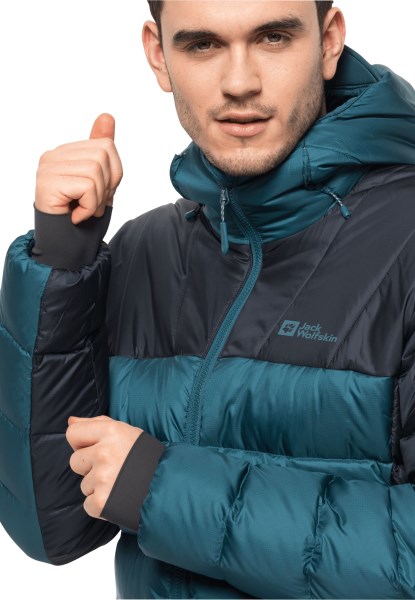 Fashion Nebelhorn Dons Hoody M Jack Wolfskin Blauw Koraal