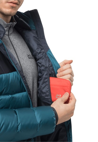 Fashion Nebelhorn Dons Hoody M Jack Wolfskin Blauw Koraal