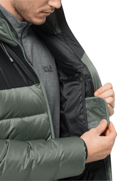Nebelhorn Dons Hoody M Hedge Green Beste Jack Wolfskin