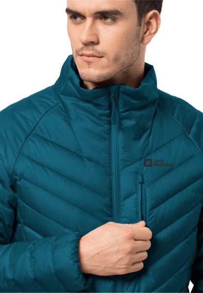 Jack Wolfskin Passamani Donsjack M Warm Blauw Koraal