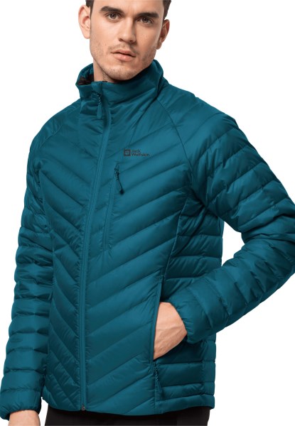 Jack Wolfskin Passamani Donsjack M Warm Blauw Koraal