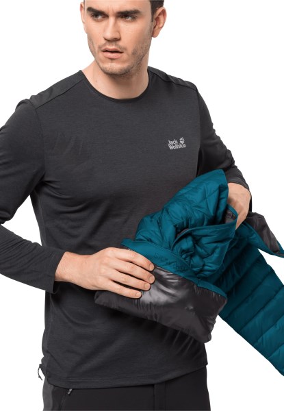 Jack Wolfskin Passamani Donsjack M Warm Blauw Koraal