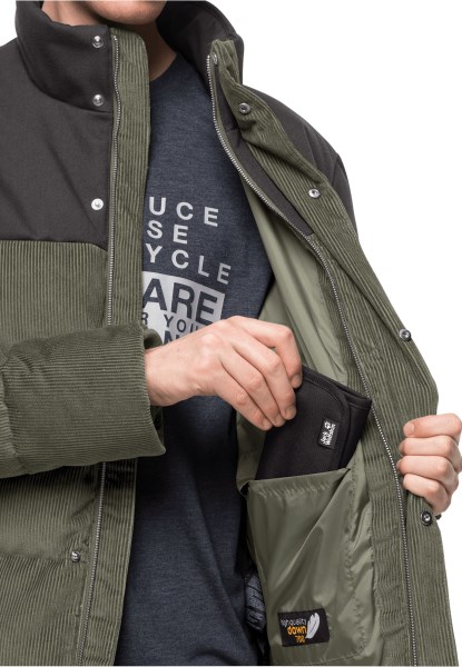 Nature Corduroy Jack M Jack Wolfskin Dusty Olive Nieuw