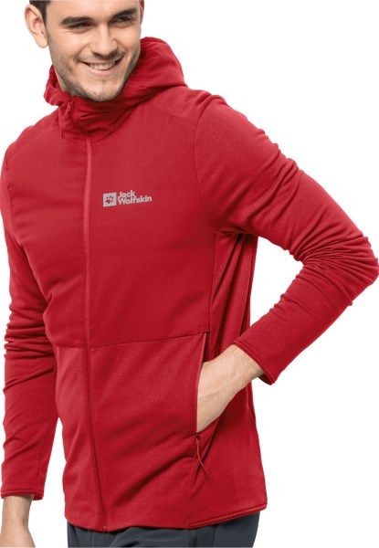 Jack Wolfskin Hot Adrenaline Rood Pack & Go Hybride M