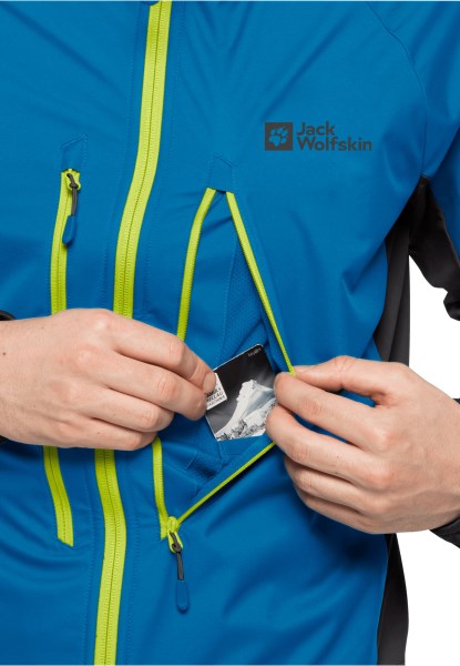 Collecties Jack Wolfskin Alpspitze Hoodie M Blauw Pacific