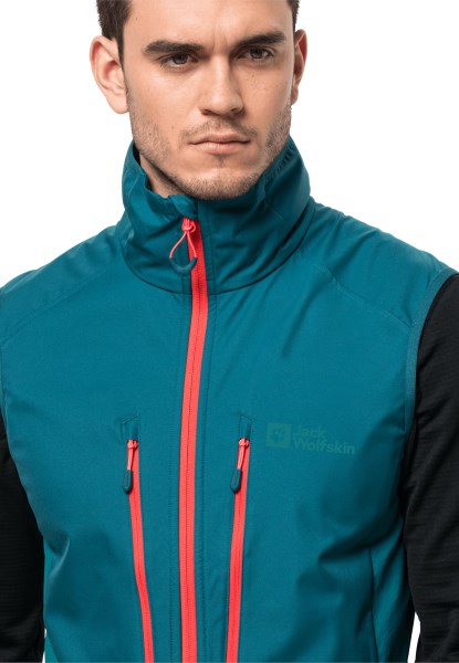 Alpspitze Vest M Jack Wolfskin Onthoud Blauw Koraal