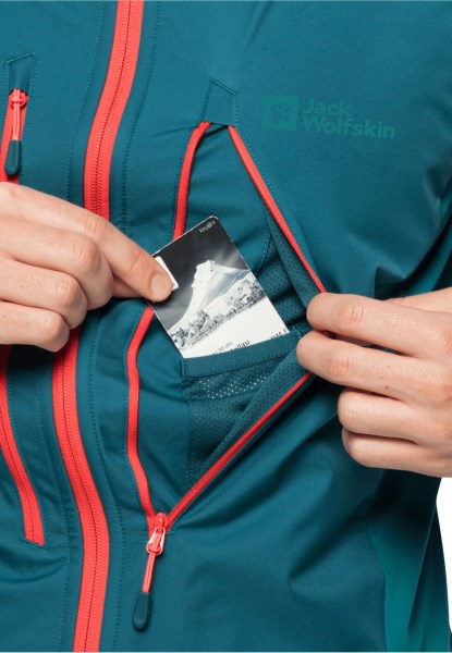 Alpspitze Vest M Jack Wolfskin Onthoud Blauw Koraal