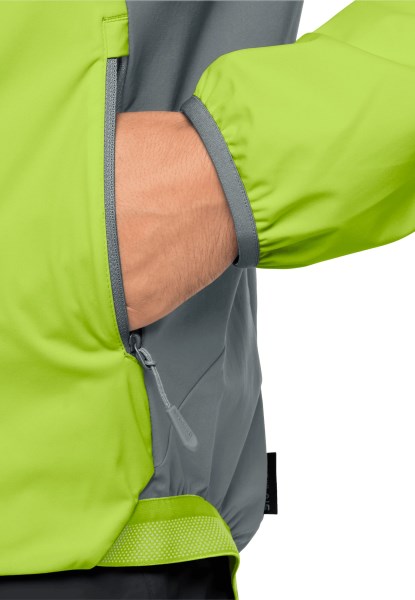 Spring Lime Tourer Softshell Jack M Jack Wolfskin Nieuw