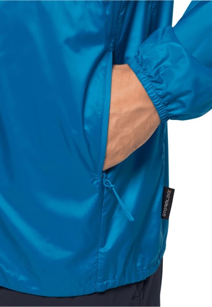 Origins Jack Wolfskin Pack & Go Windshell M Blue Pacific