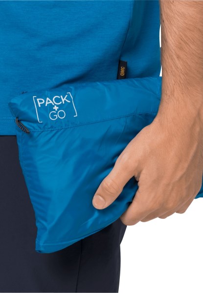 Origins Jack Wolfskin Pack & Go Windshell M Blue Pacific