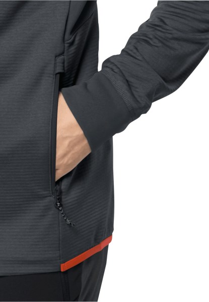 Onthoud Jack Wolfskin Hydro Grid Capuchon Fz M Phantom