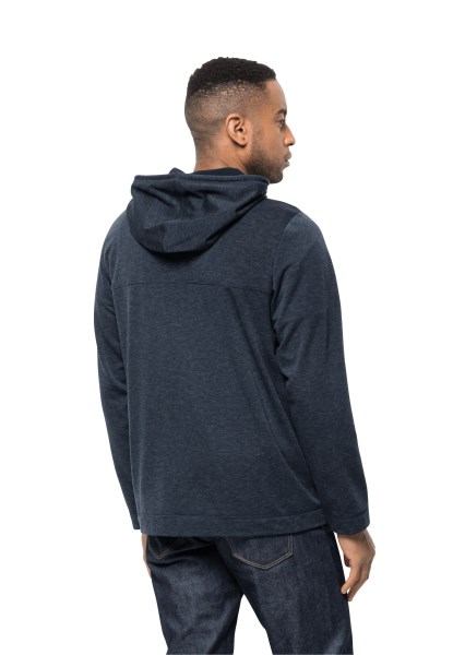 Jack Wolfskin Nachtblauw Origins Waldsee Jack Met Capuchon M