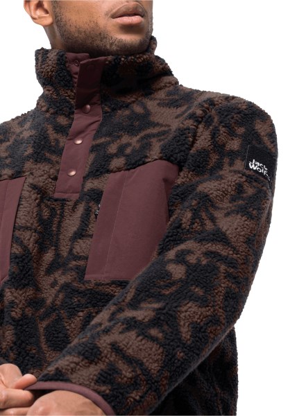 Donker Eiken Allover Pank Hudson Snap M Jack Wolfskin Origineel