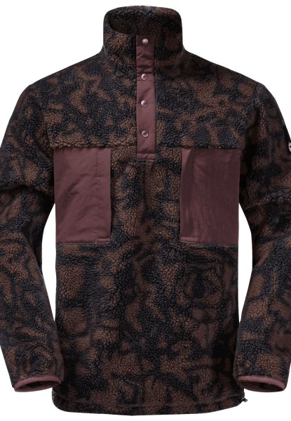 Donker Eiken Allover Pank Hudson Snap M Jack Wolfskin Origineel