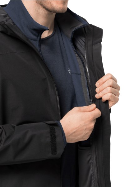 Nachtblauw Jack Wolfskin Merk Beilstein Fz M