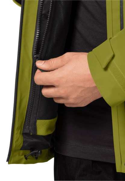 Dna Block Fleece M New Jack Wolfskin Golden Cipres