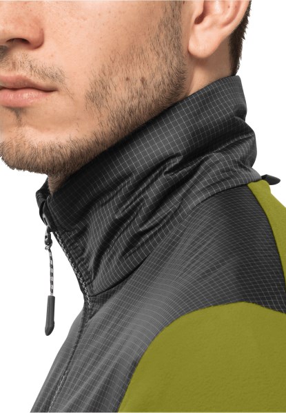 Dna Block Fleece M New Jack Wolfskin Golden Cipres