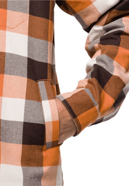 Collecties Felsenweg Ins Shirt M Jack Wolfskin Oranje Herfstruiten