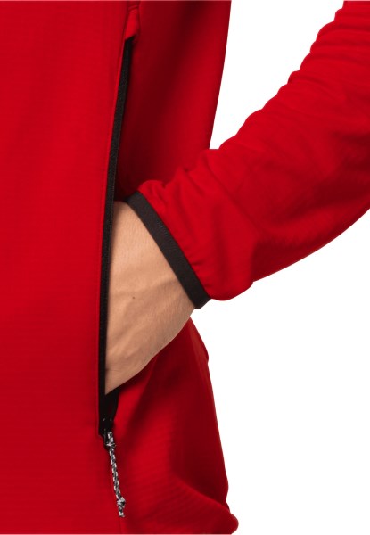 Dna Fleece M Jack Wolfskin Best Adrenaline Rood